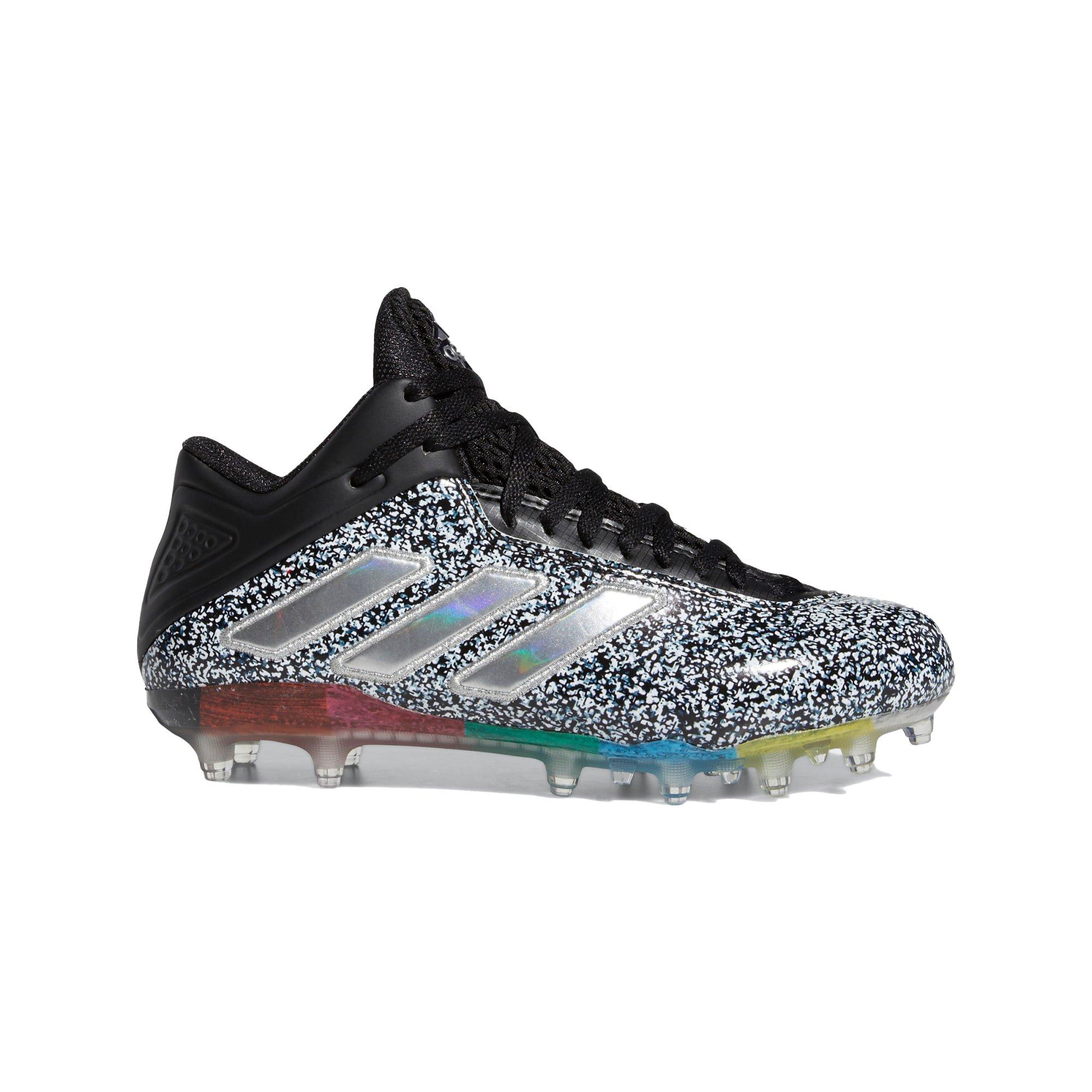 grey youth football cleats