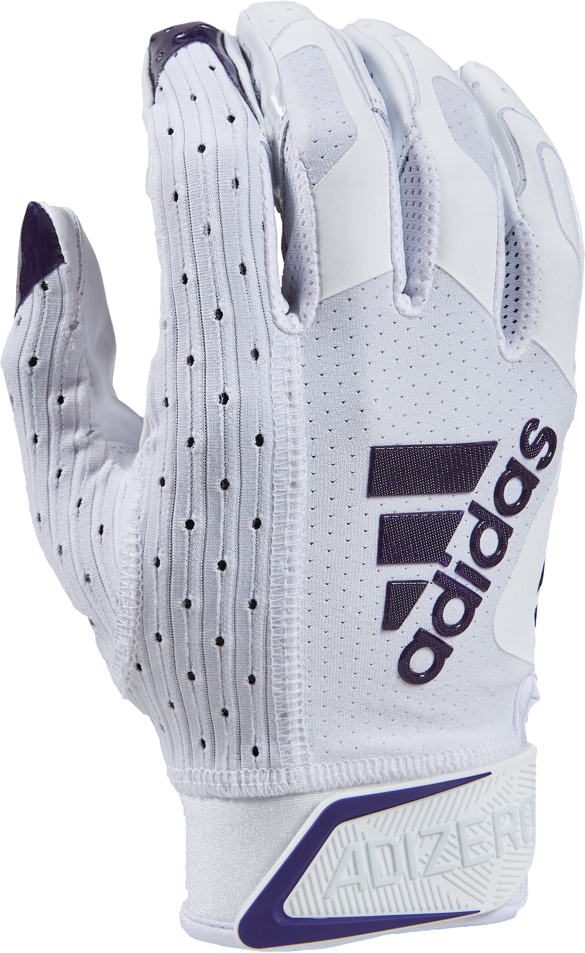 purple adidas football gloves