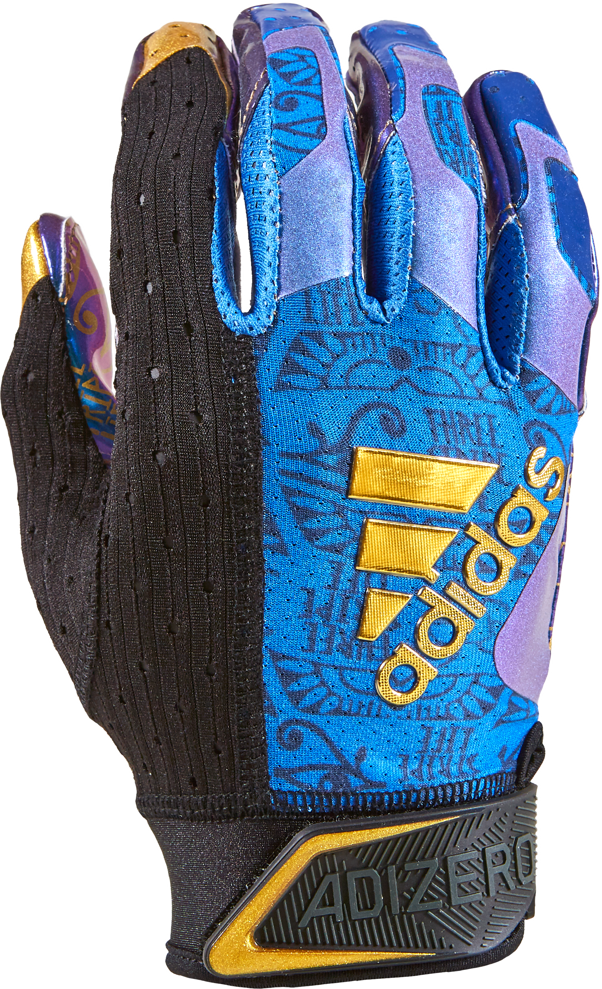 blue receiver gloves