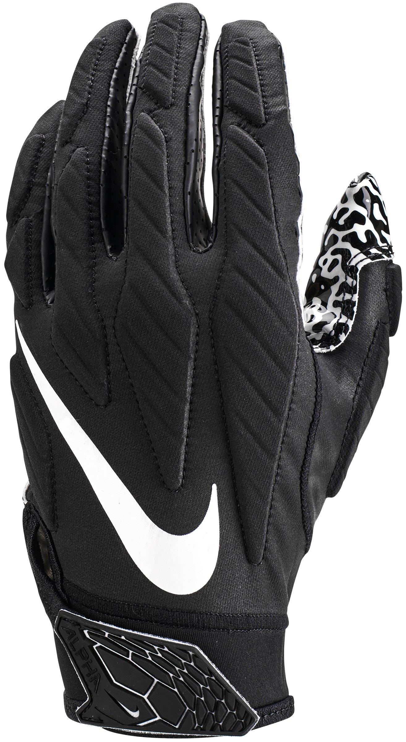 black and yellow nike football gloves