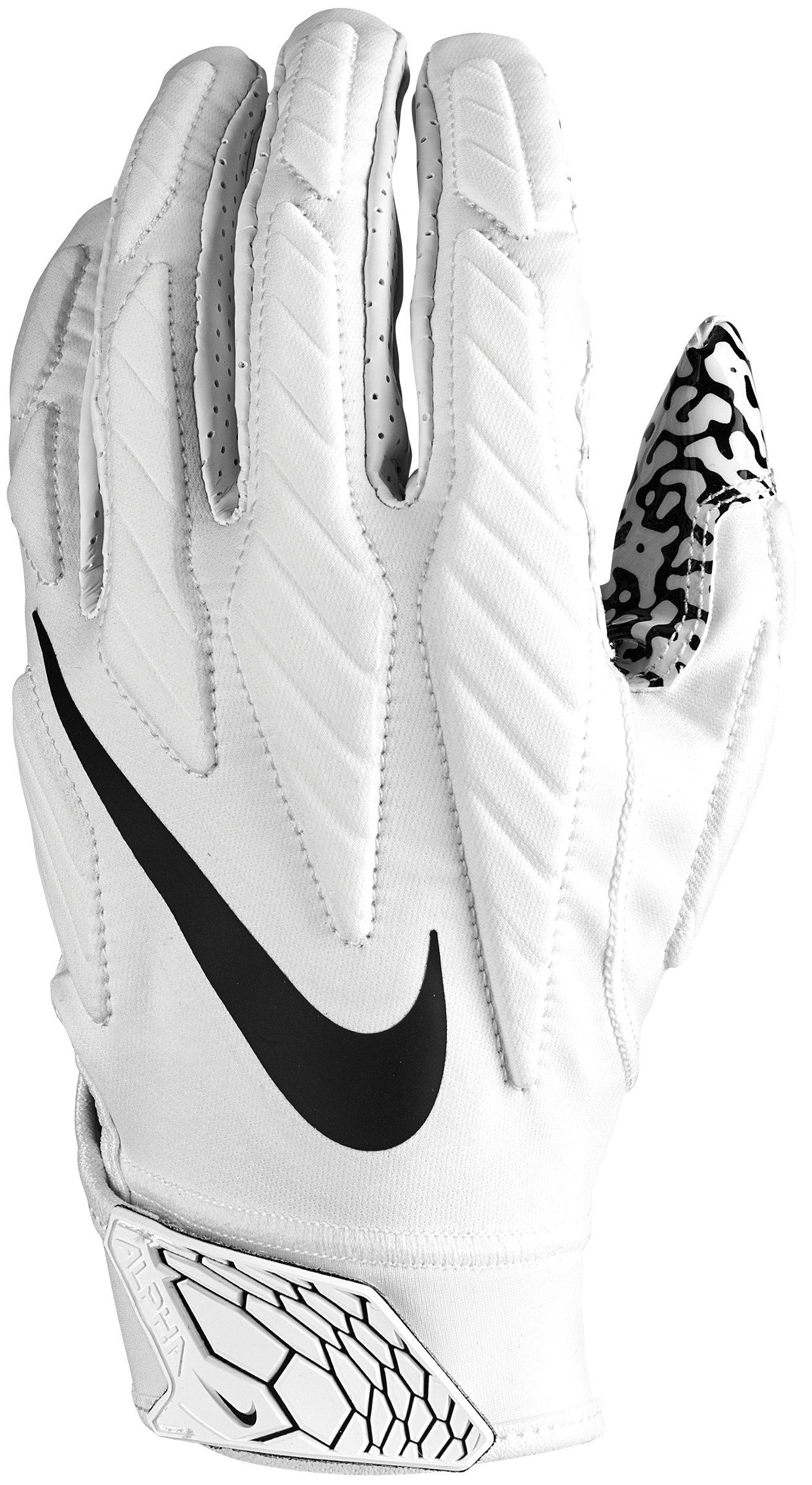 black and white nike football gloves