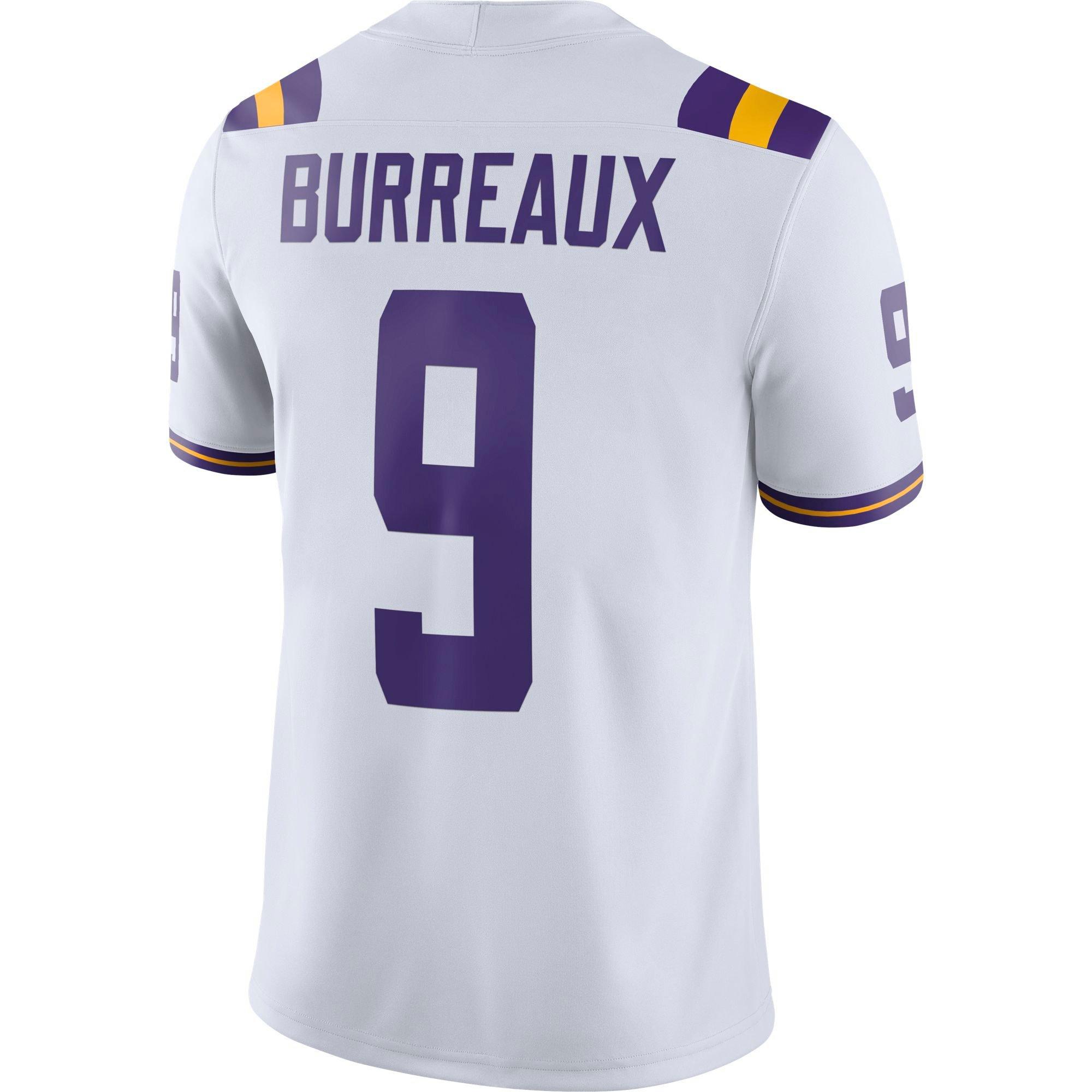 Available] New LSU Tigers #9 Joe Burrow Jersey NCAA Purple