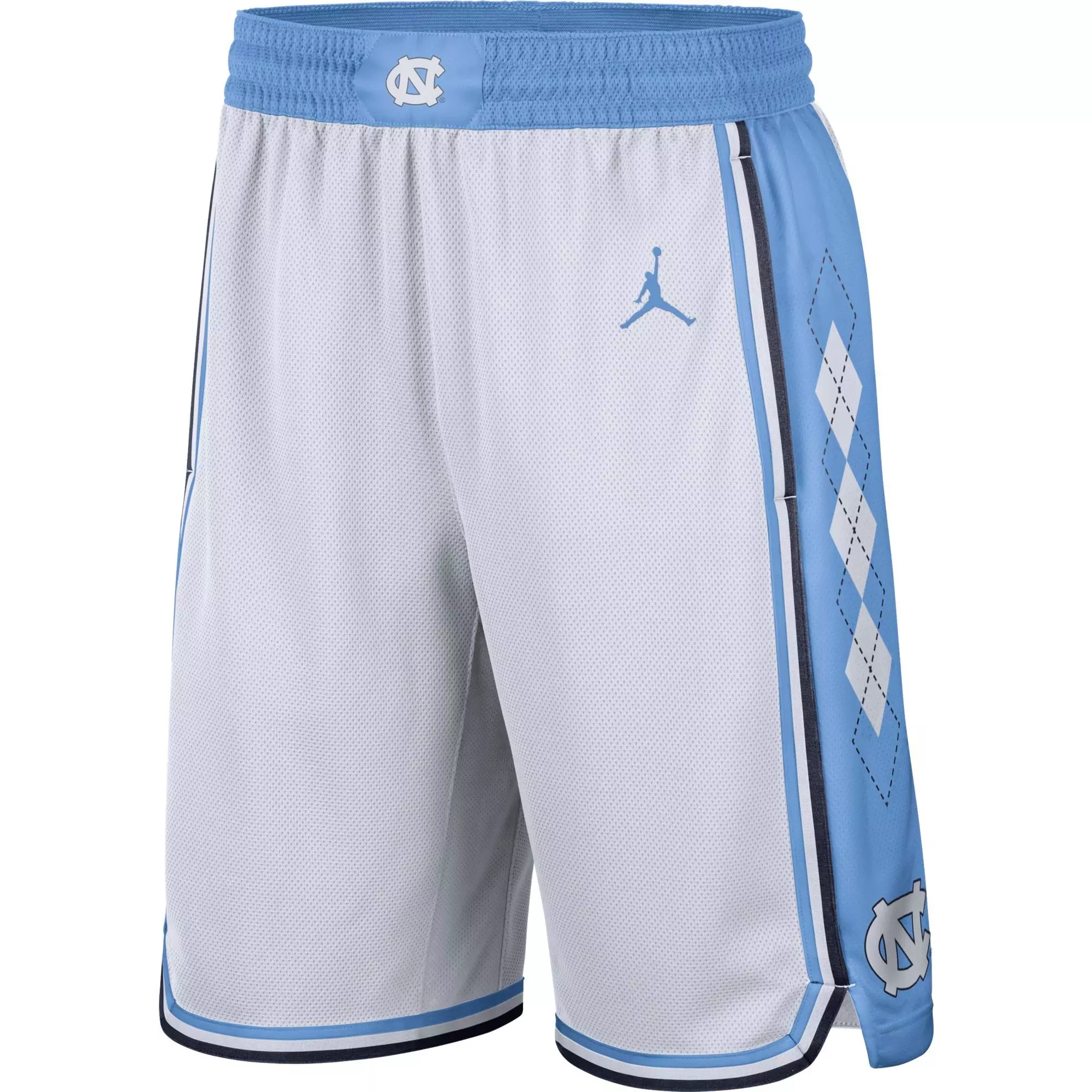 Jordan Men's North Carolina Tar Heels Replica Basketball Shorts - WHITE