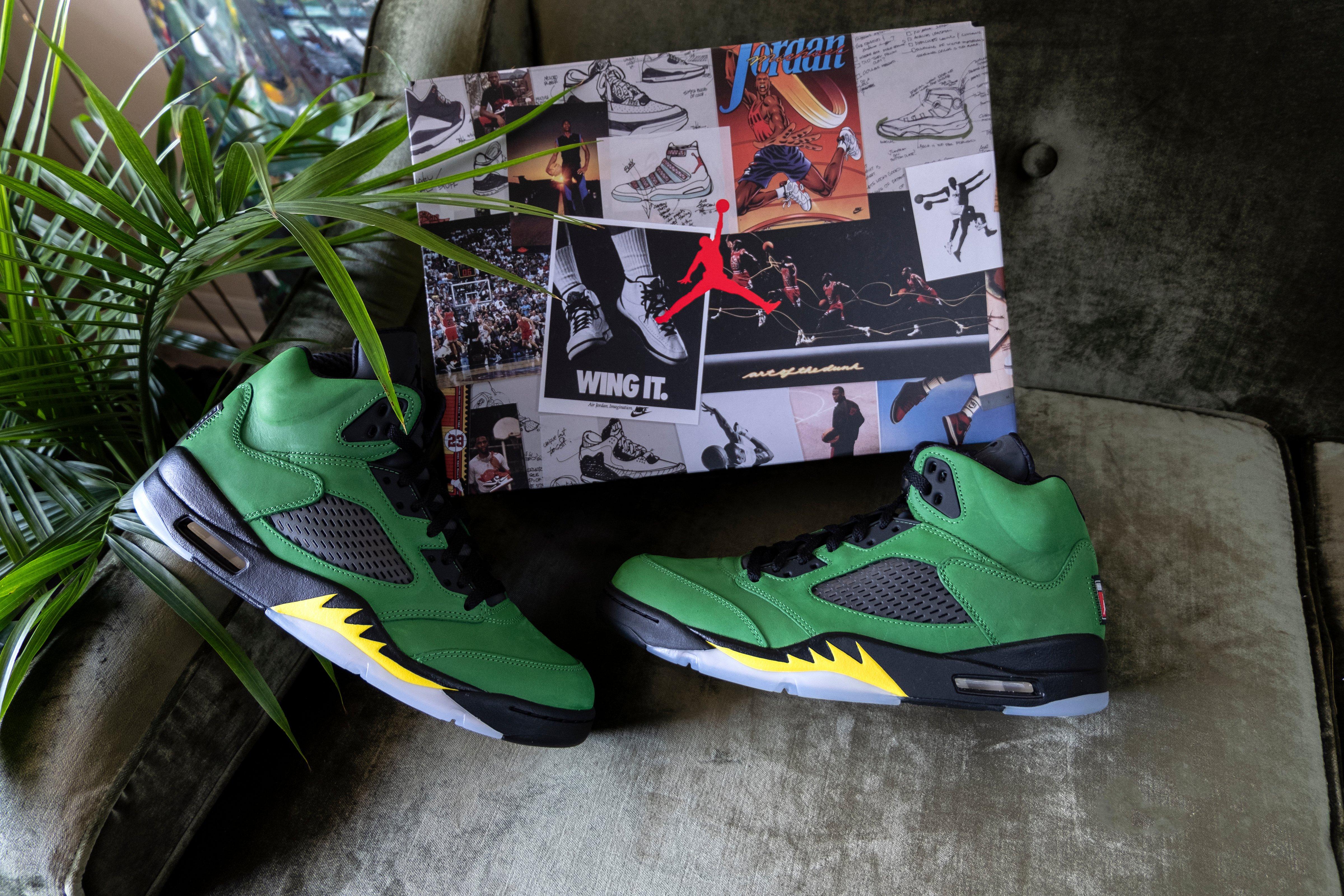 green apple 5 jordan
