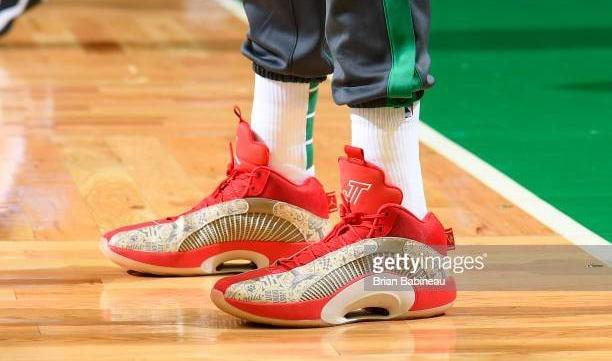 Jayson Tatum Rocks Ford Mustang-Inspired Air Jordan 14 and Air Jordan 36  PEs - Sneaker Freaker