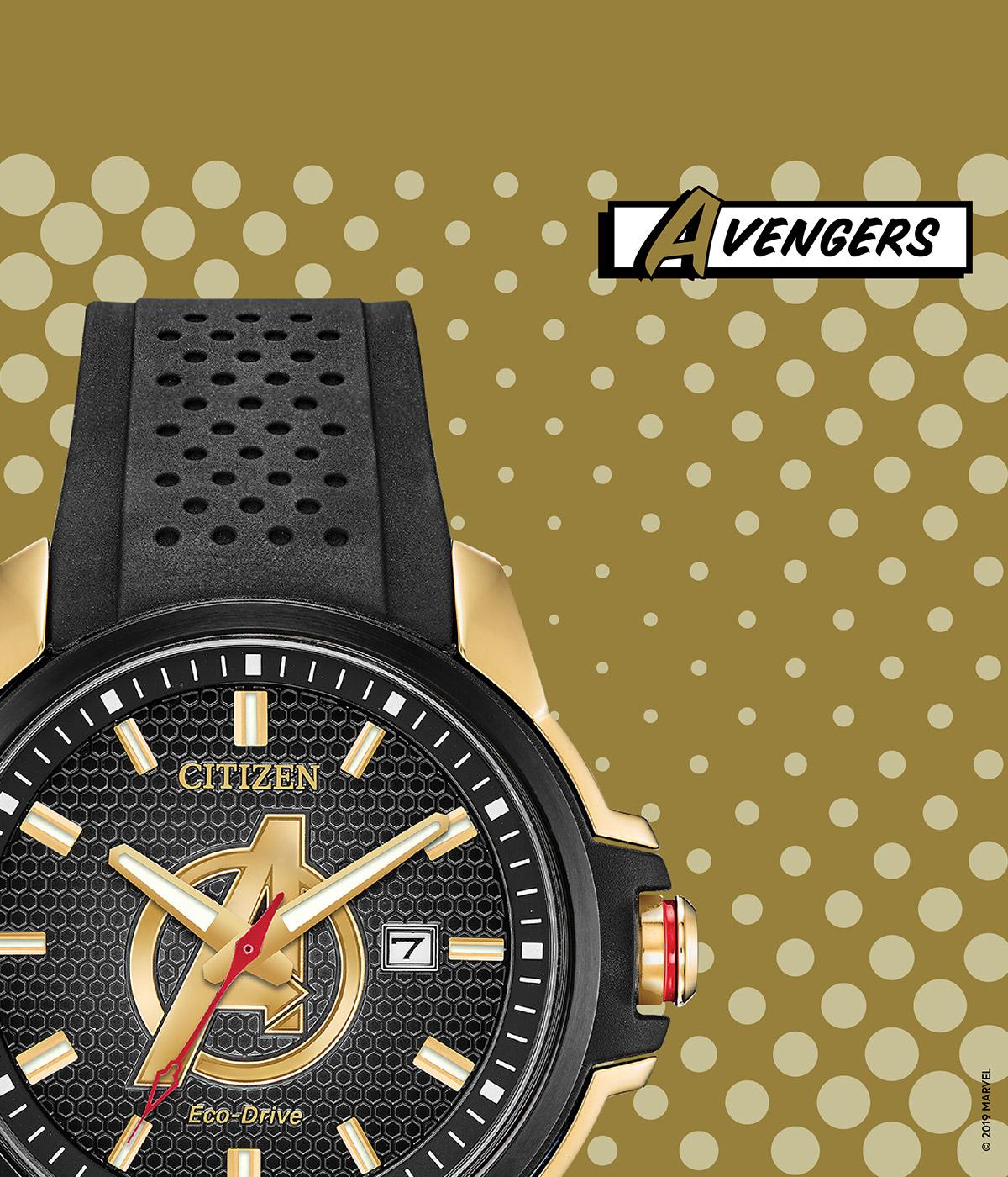 citizen eco drive marvel watch