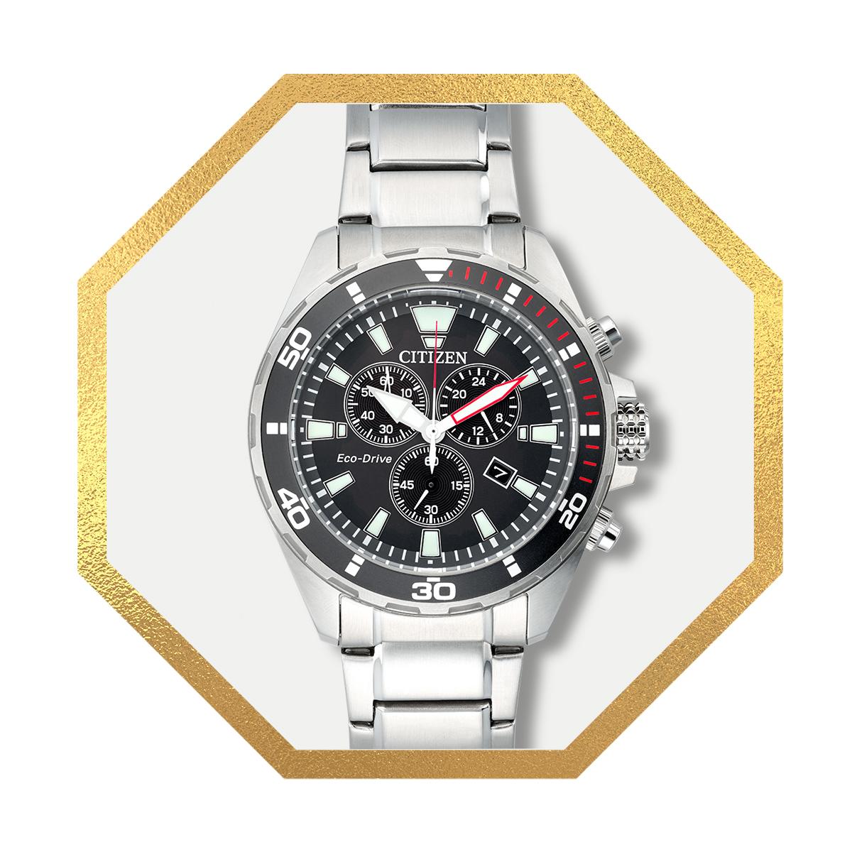 Citizen Eco-Drive Men’s Stainless Steel Bracelet Watch