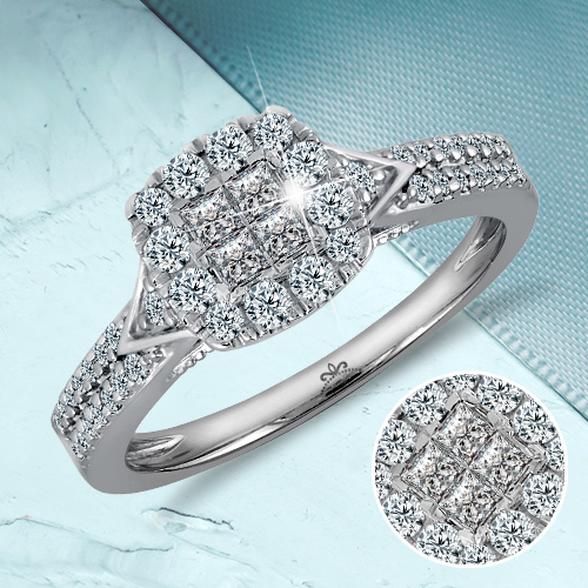 Diamond Set Engagement ring
