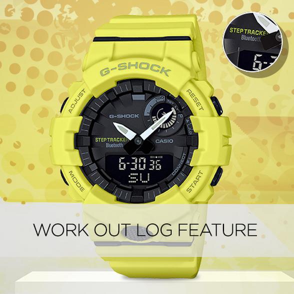 casio work out log watches