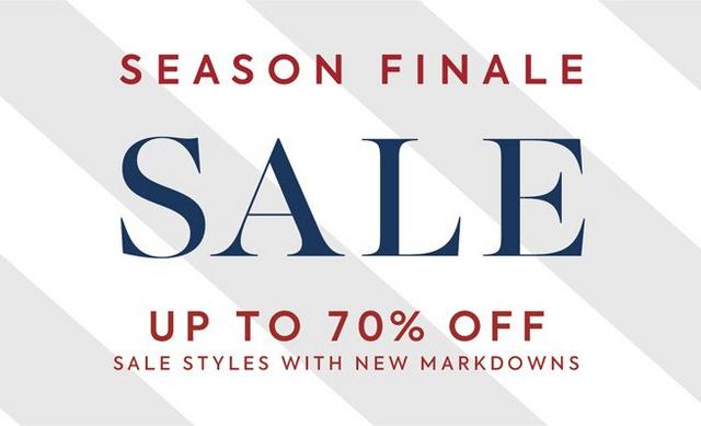 Season Finale Sale. Up to 70% off sale styles with new markdowns. Shop now.