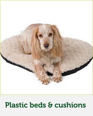 Dog plastic bedding & cushions