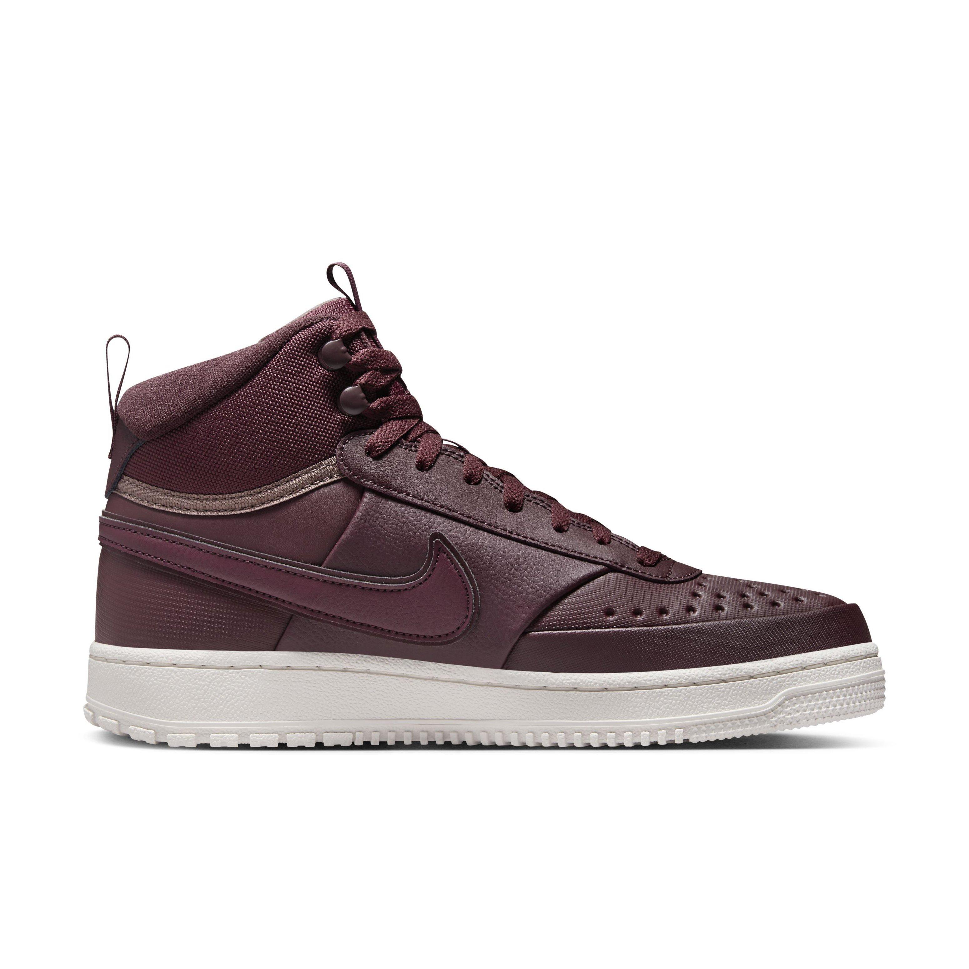 Color: BURGUNDY/WHITE