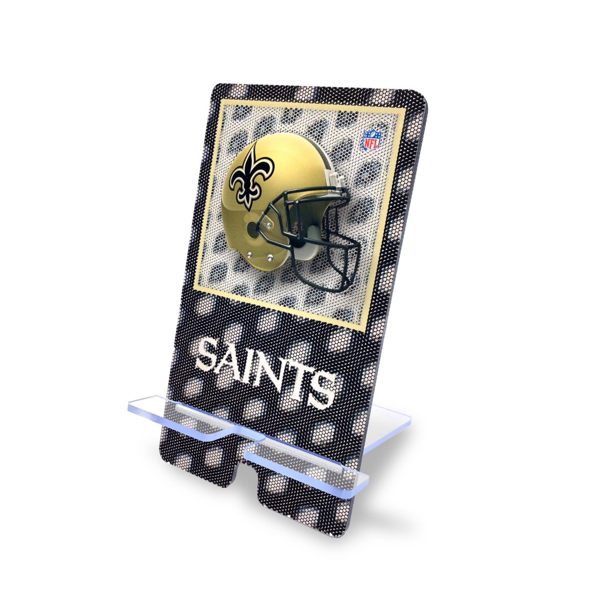 NFL New Orleans Saints 5D Helmet Phone Stand - Gold