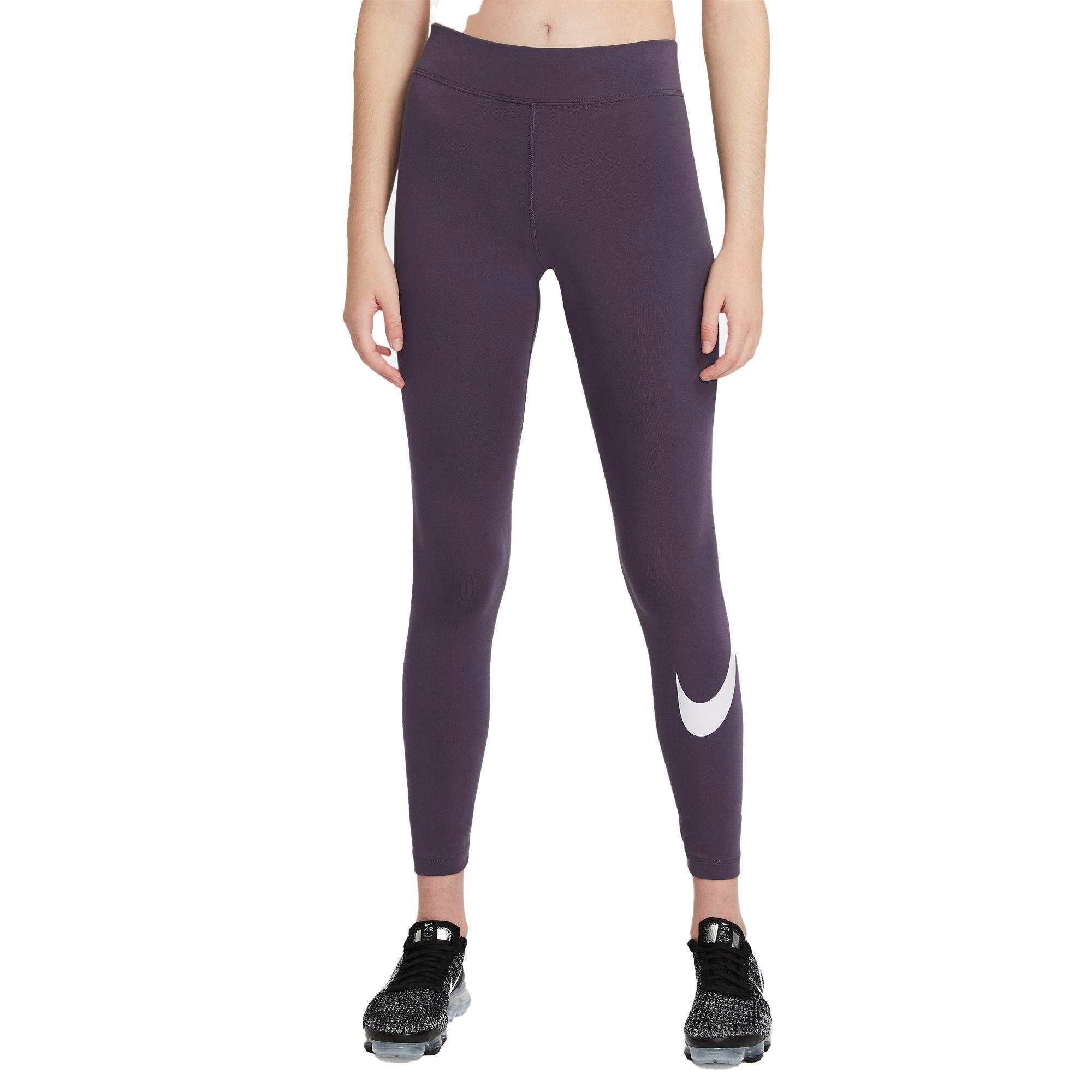 Nike Women's Sportswear Essential Mid-Rise Swoosh Leggings - Hibbett