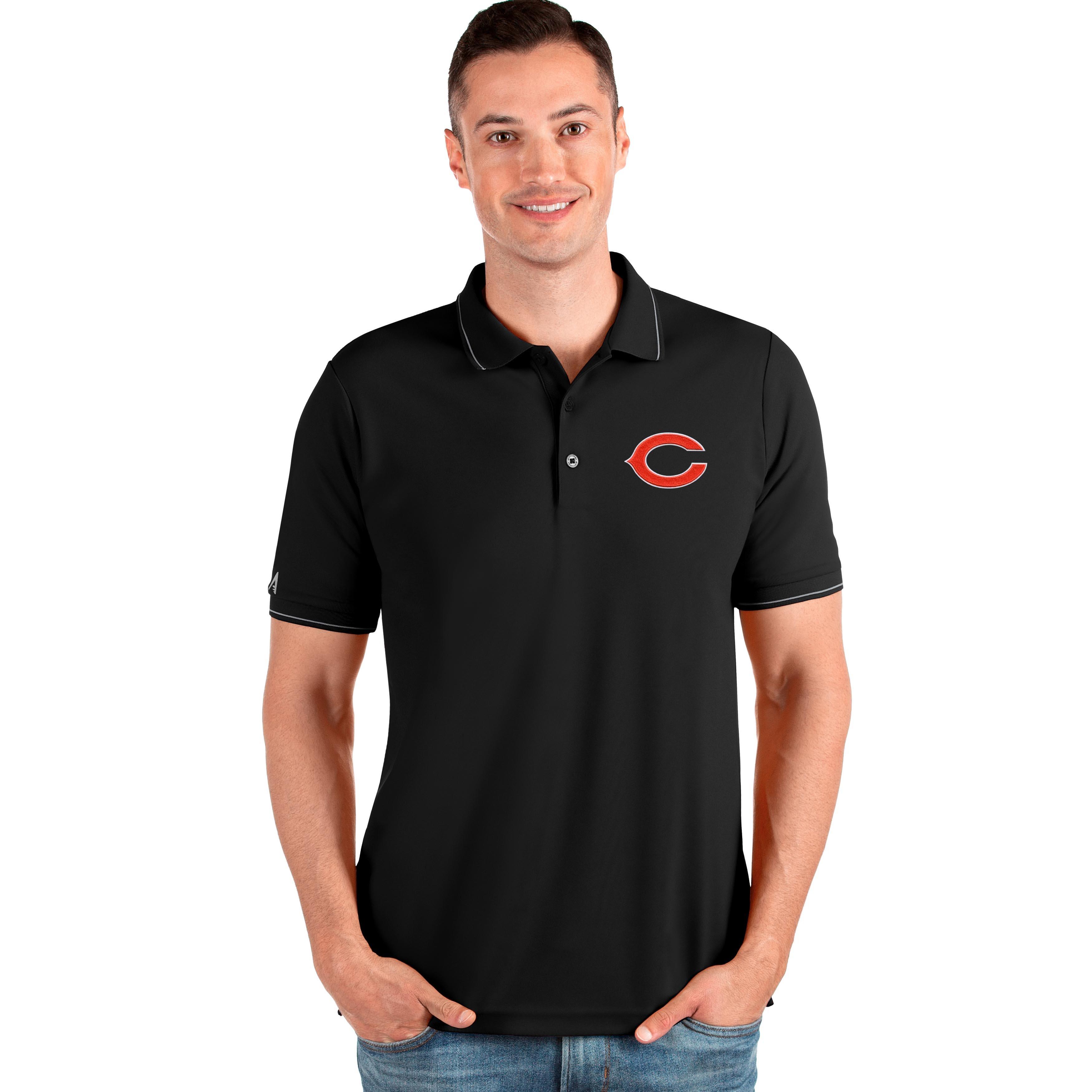 Antigua Men's Chicago Bears C Affluent Polo