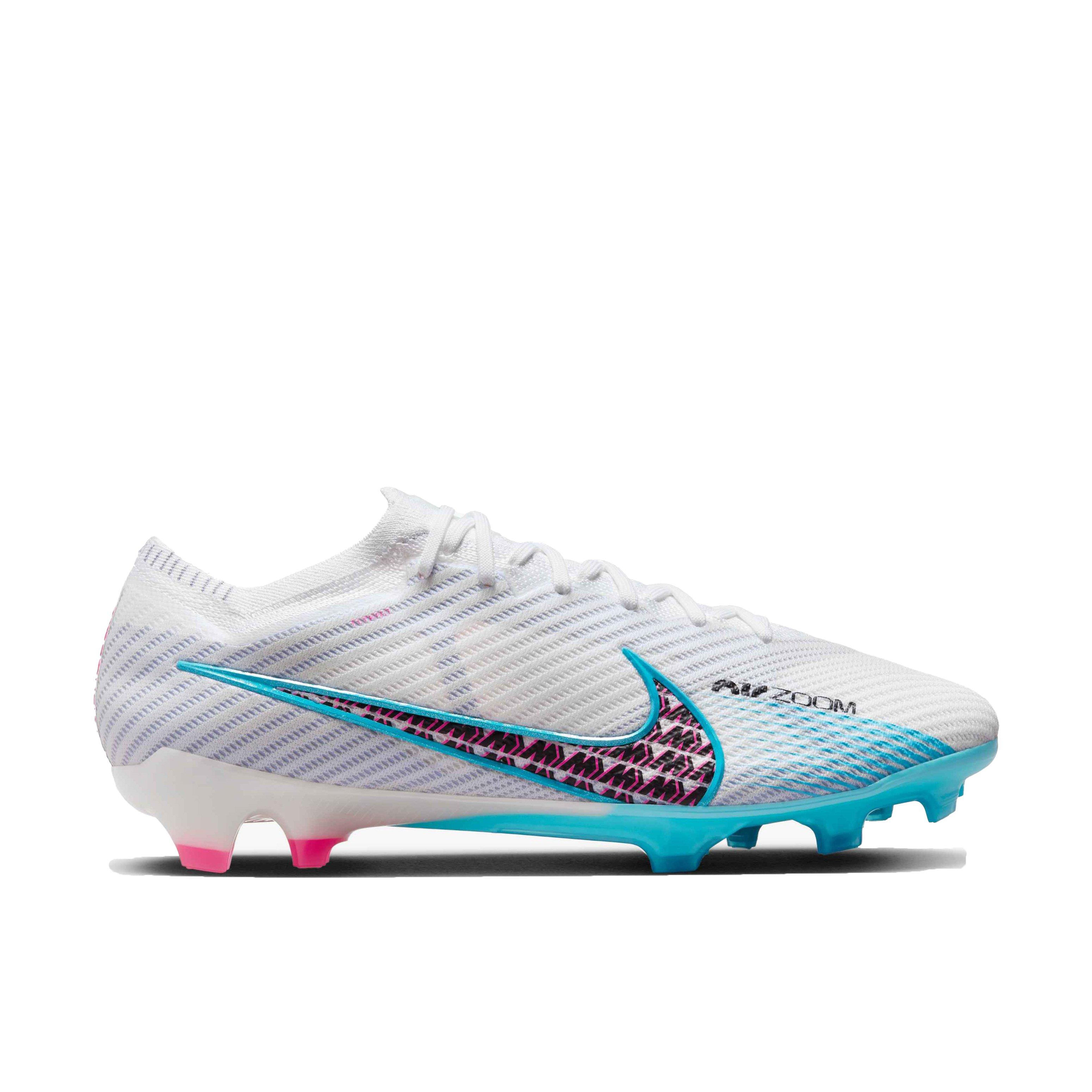 Nike Zoom Vapor 15 Elite FG (White/Baltic Blue-Pink Blast) Size 7 M / 8 W