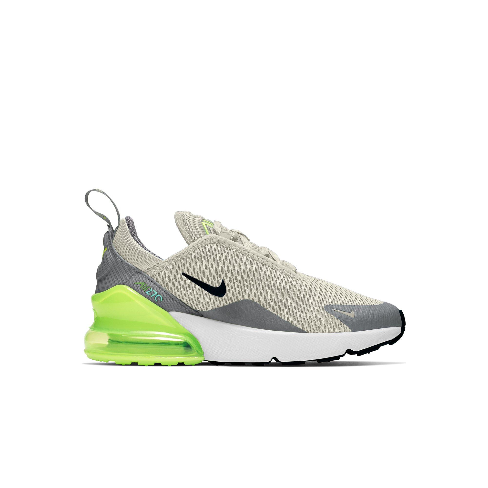 Nike Air Max 270 Lt Smoke Grey/Iron Grey/Laser Orange/Blue Grade School  Boys' Shoe - Hibbett