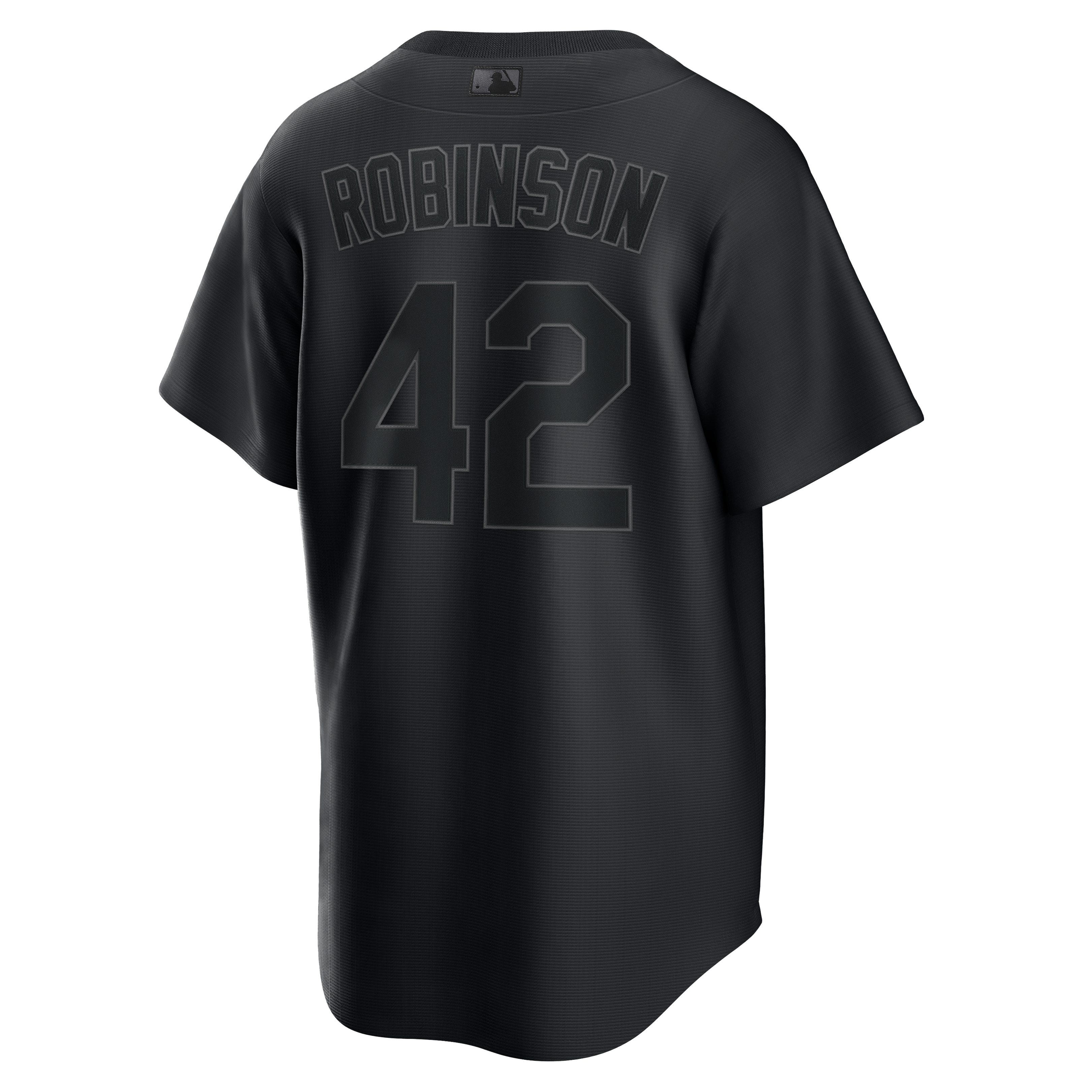 Jackie Robinson Brooklyn Dodgers Nike Pitch Black Fashion Replica Player  Jersey - Black