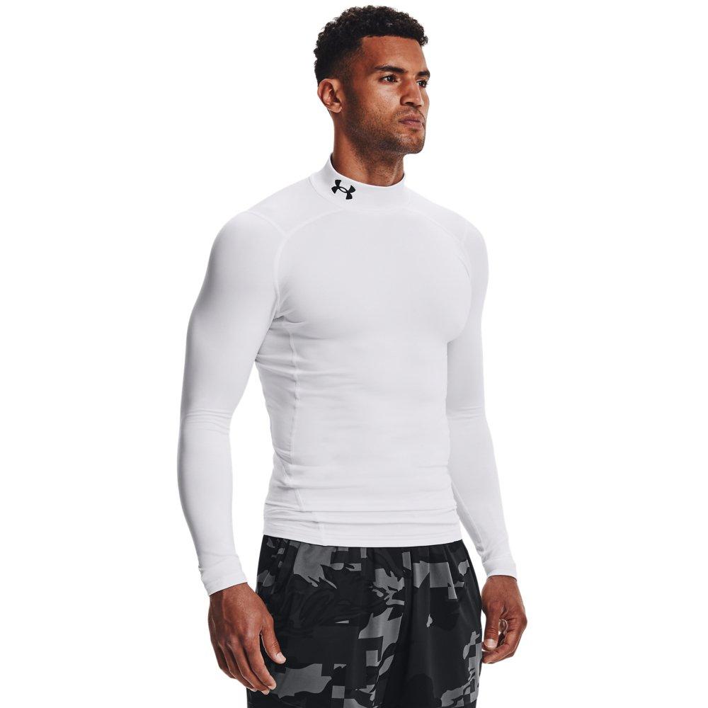 Under Armour 1366072-410-LG Mens Coldgear Compression Mock LG Navy Shirt