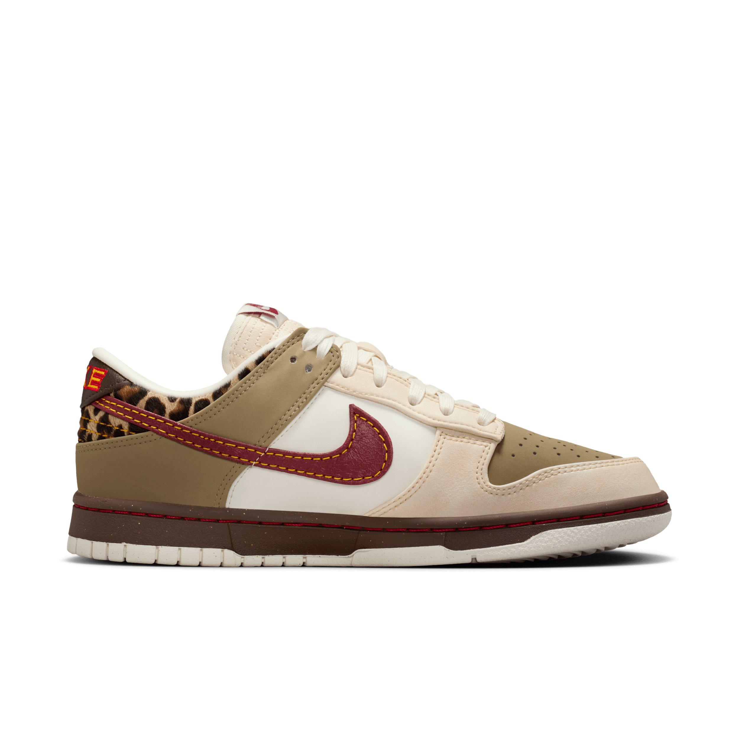 Color: KHAKI/BROWN/WHITE/RED