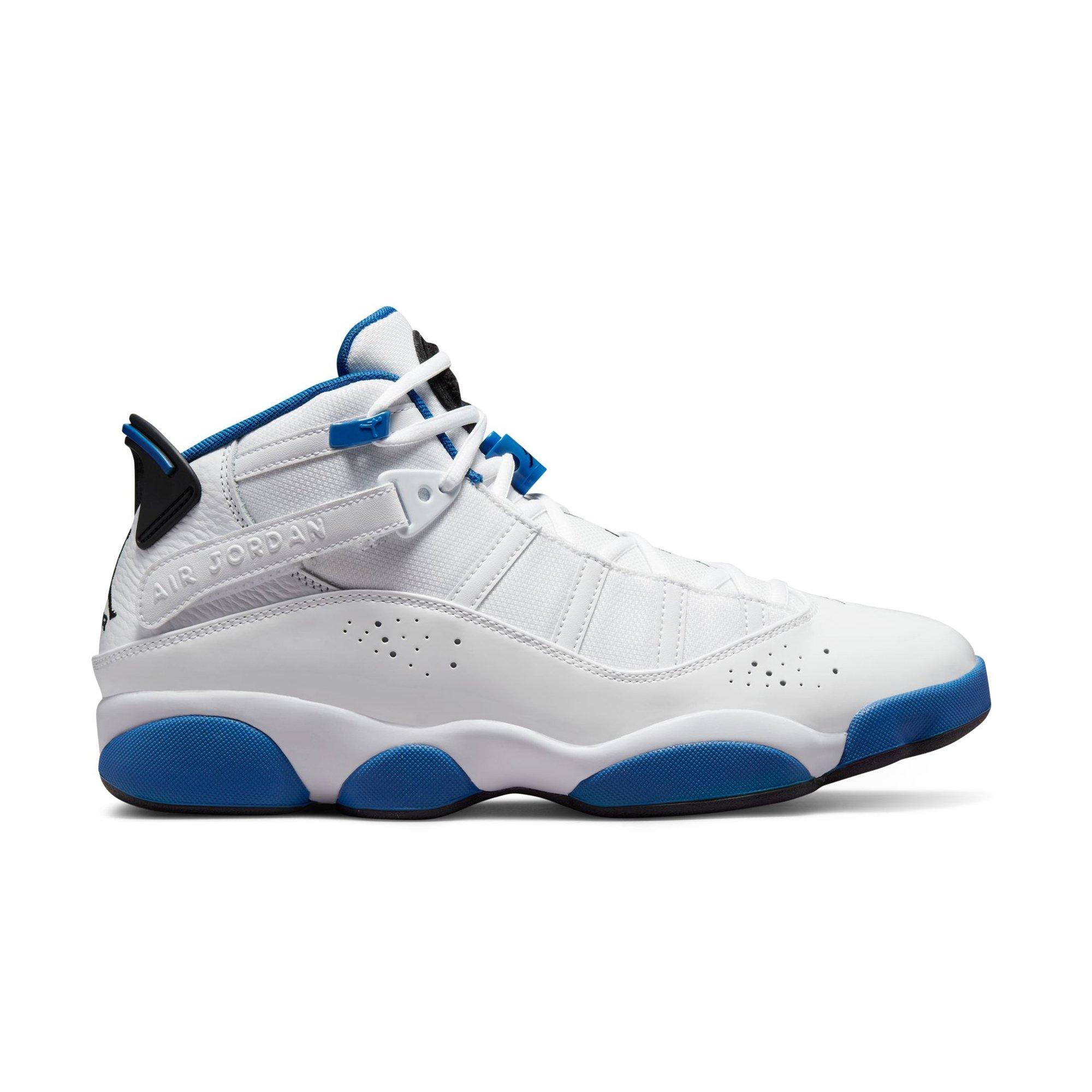 jordan 6 rings white black dk marina blue