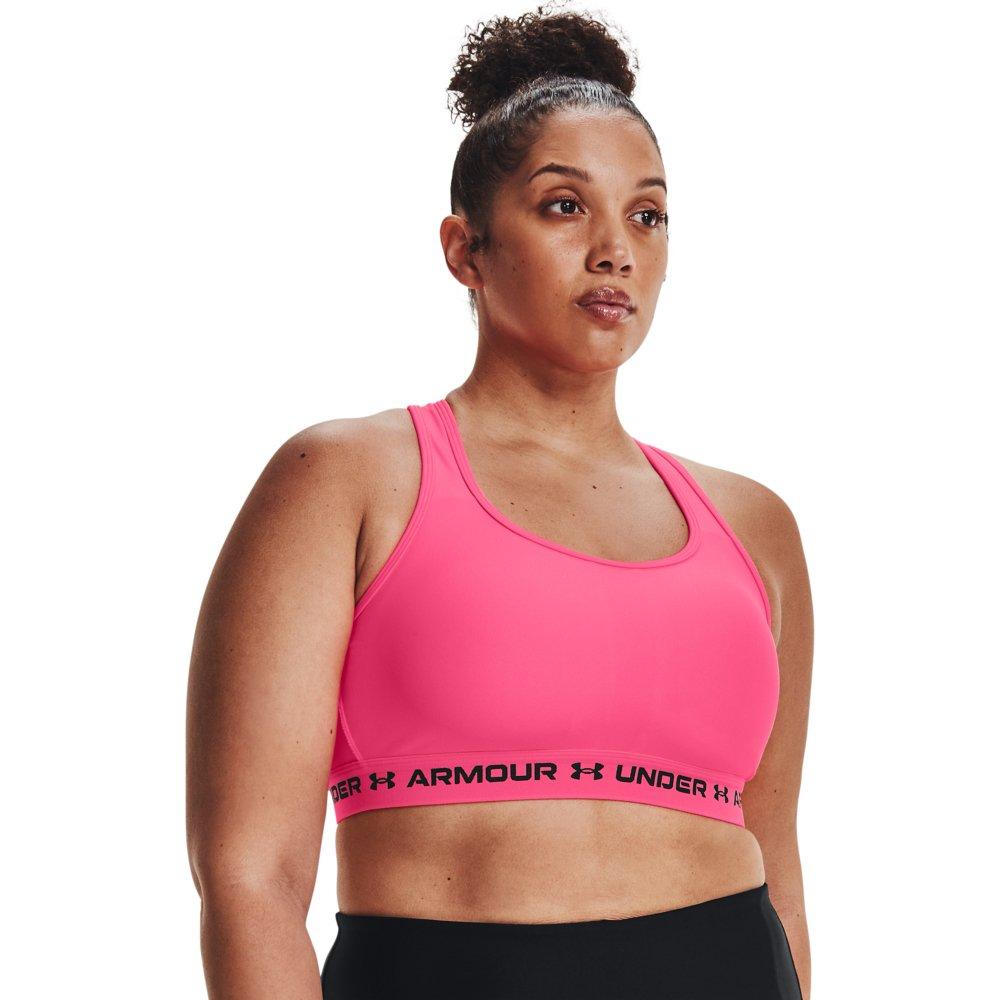 Under Armour Women's Armour Mid Crossback Sports Bra-Plus Size - Hibbett