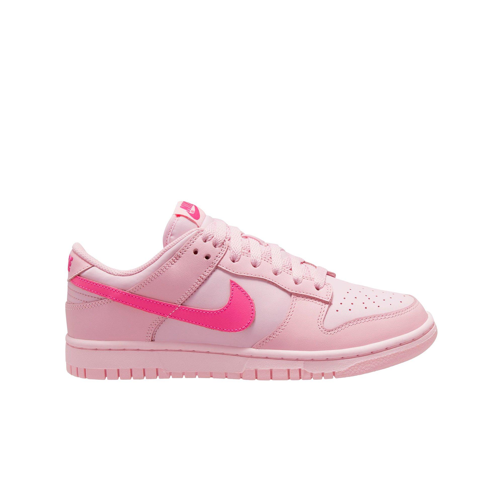 Nike Dunk Low Med Soft Pink/Pink Foam/Hyper Pink Toddler Girls' Shoe -  Hibbett