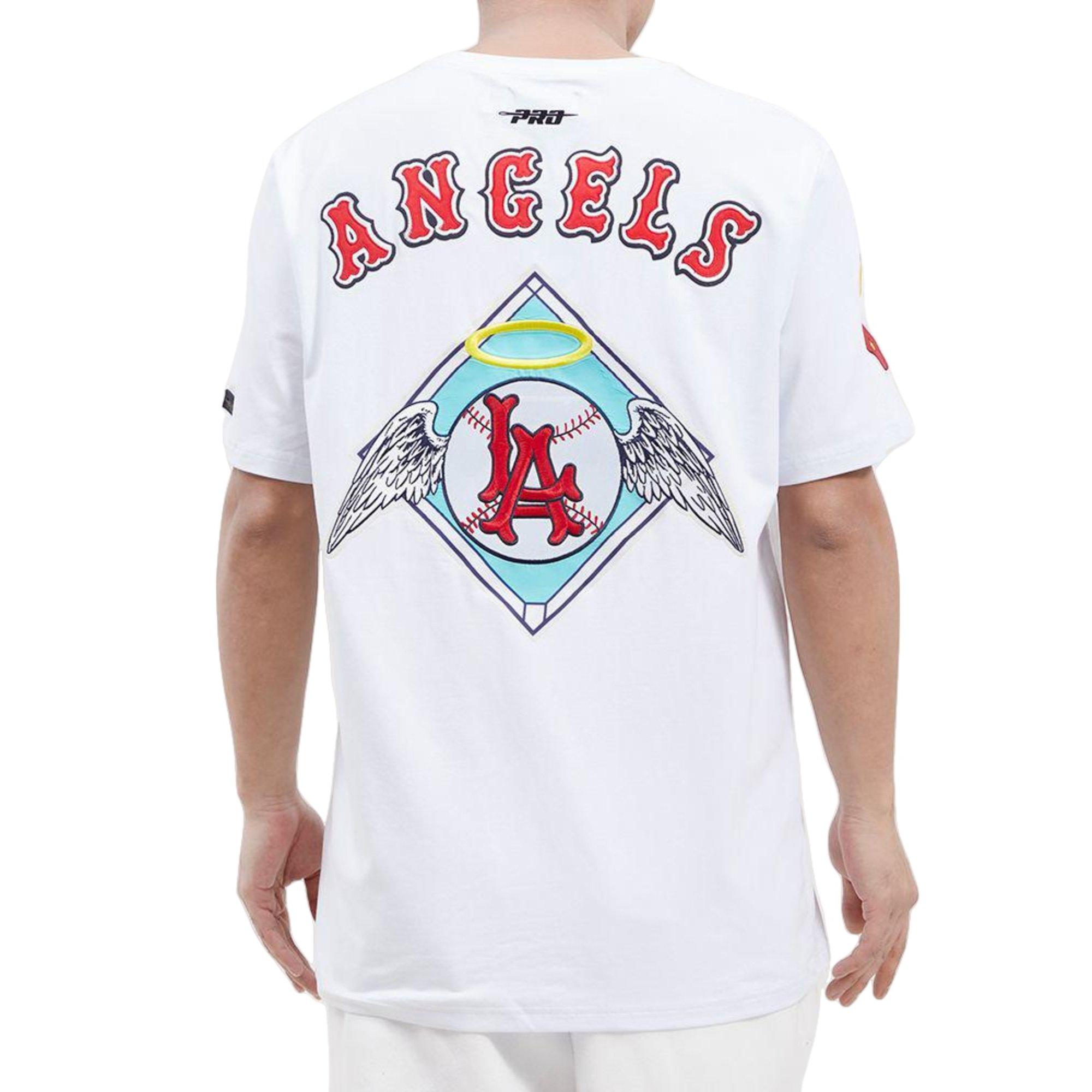 Pro Standard Los Angeles Angels Crop Tee - Red - Medium