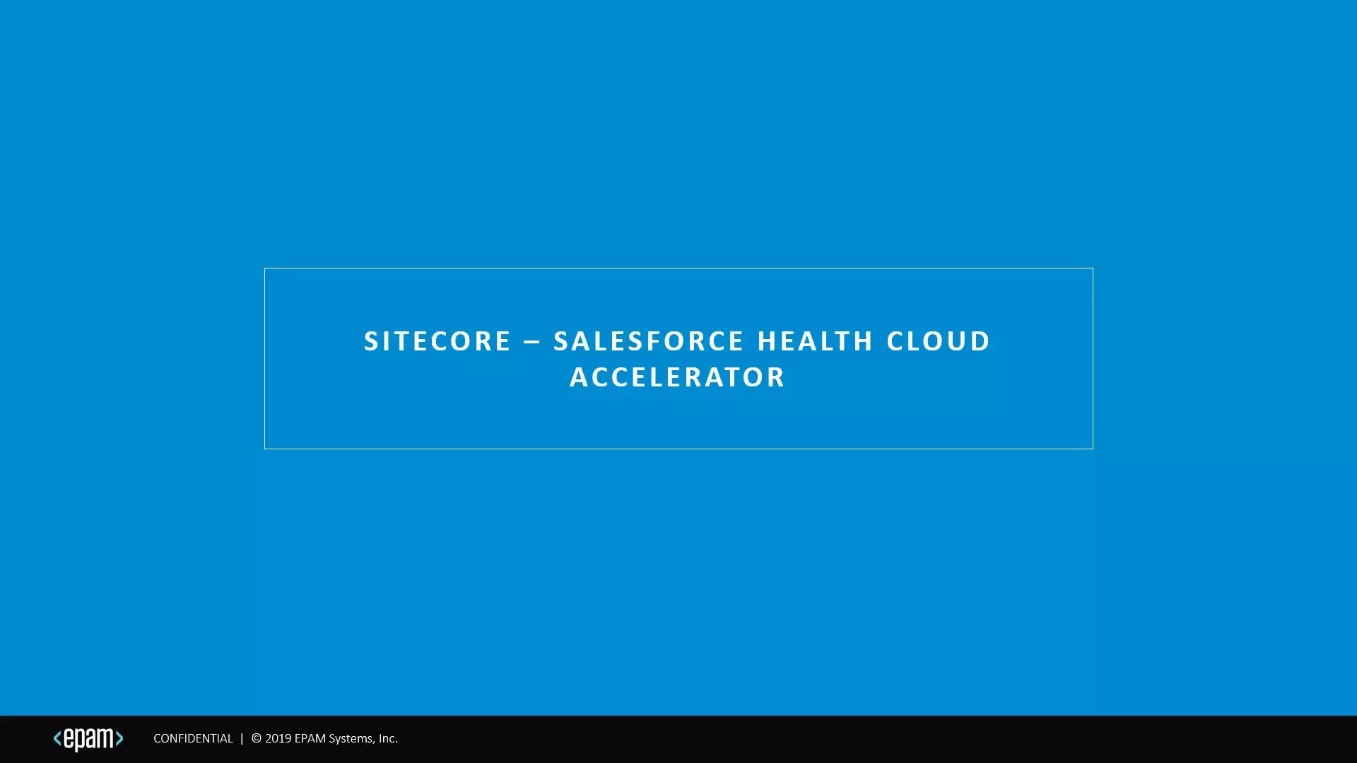 Sitecore SFHC Accelerator video